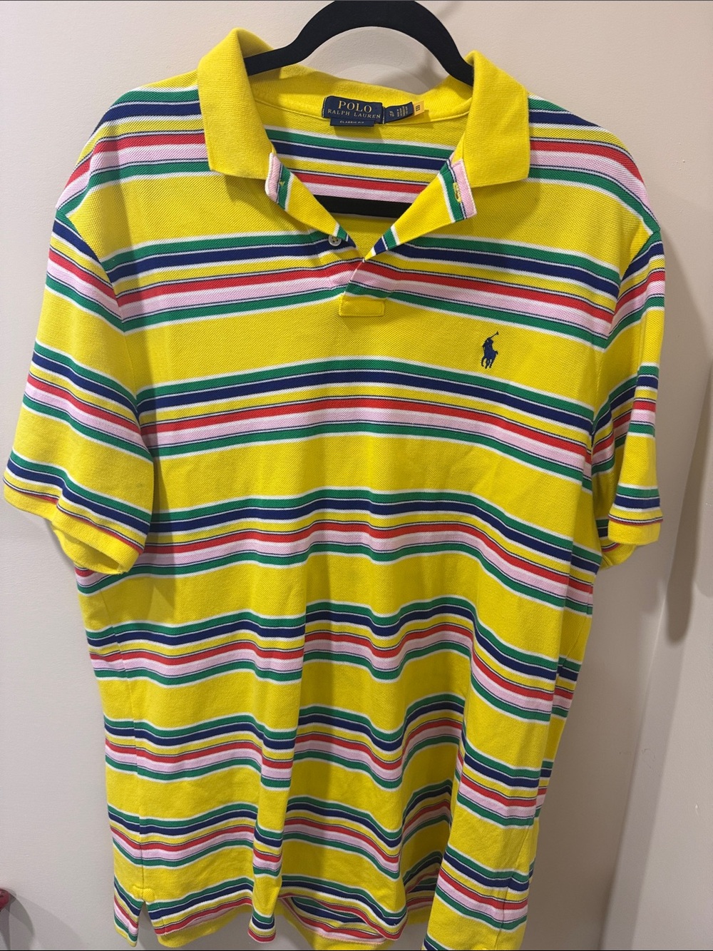 Polo by Ralph Lauren Yellow Multi-Stripe Polo Shirt